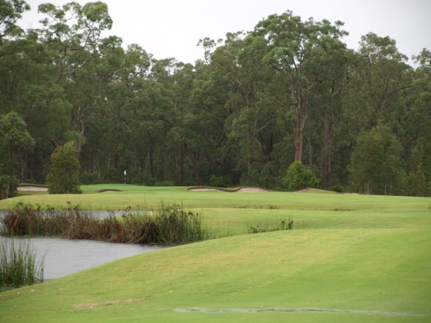 The 16th fairway at Pacific Dunes Golf Club