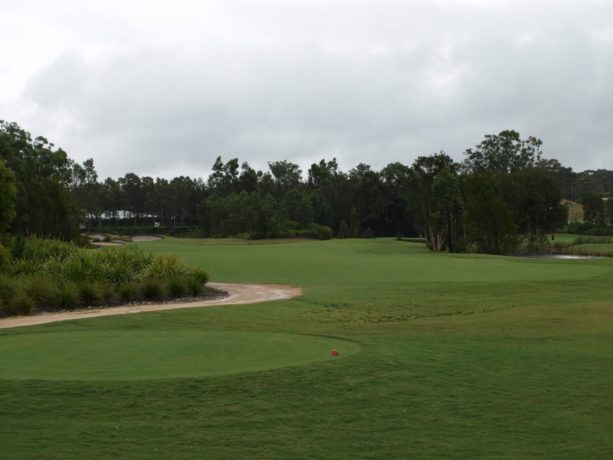 The 1st tee at Pacific Dunes Golf Club