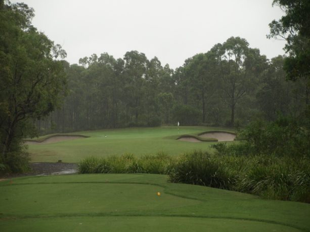 The 8th tee at Pacific Dunes Golf Club