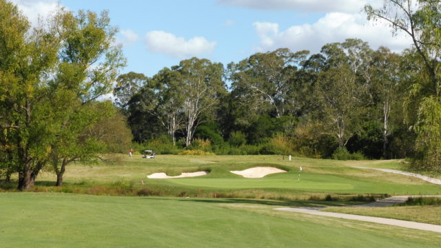 The 13th fairway at Riverside Oaks Golf Resort Bungool Course