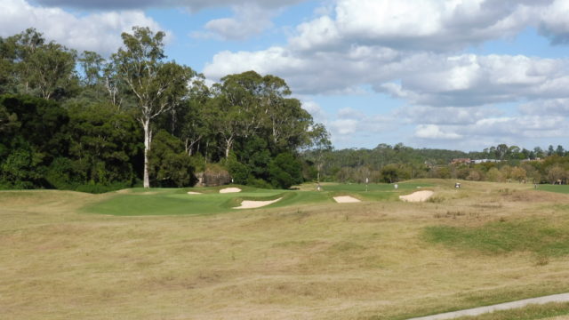 The 15th tee at Riverside Oaks Golf Resort Bungool Course