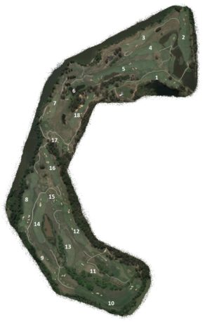 Map of Bungool Course at Riverside Oaks Golf Resort