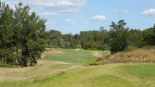 The 8th tee at Riverside Oaks Golf Resort Bungool Course