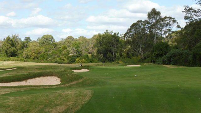 The 9th fairway at Riverside Oaks Golf Resort Bungool Course