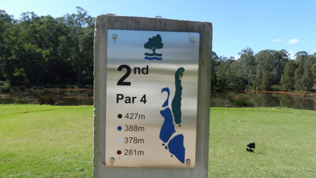 Hole Marker at Riverside Oaks Golf Resort Bungool Course