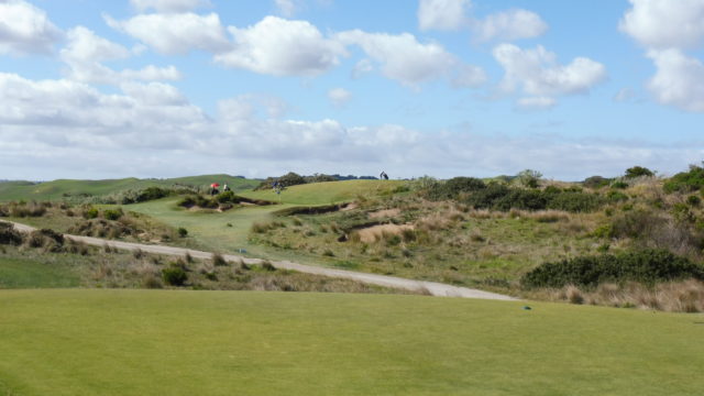 The 13th tee at The National Golf Club Moonah Course