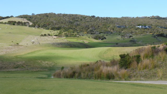 The 15th tee at The National Golf Club Moonah Course