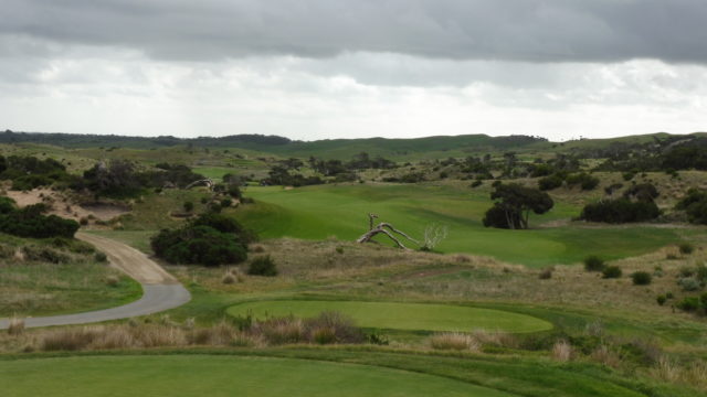 The 1st tee at The National Golf Club Moonah Course