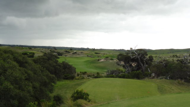 The 4th tee at The National Golf Club Moonah Course