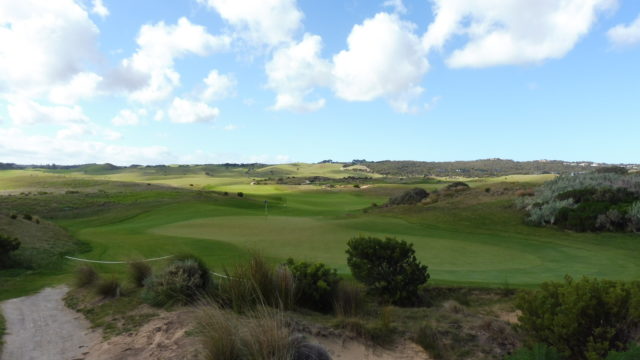 The 7th green at The National Golf Club Moonah Course