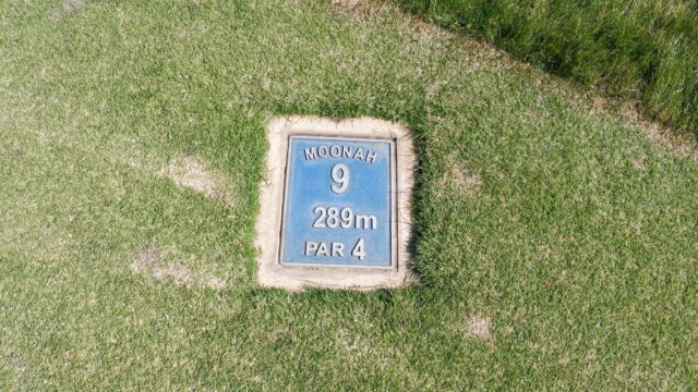 Tee marker of The National Golf Club Moonah Course