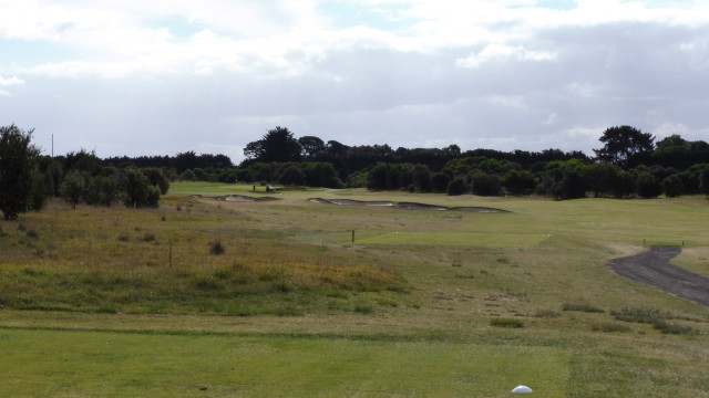 The 11th tee at Thirteenth Beach Golf Links Creek Course