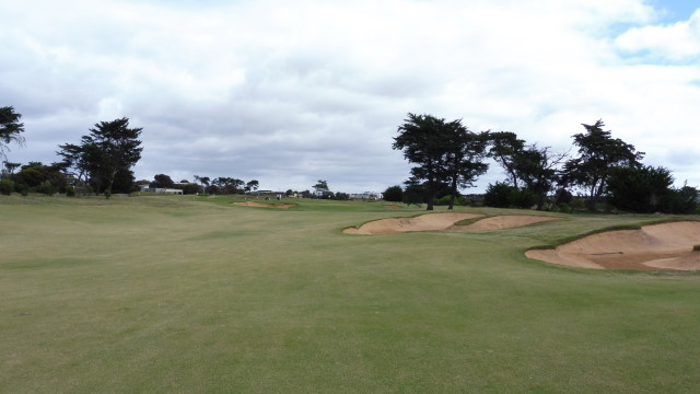 The 1st fairway at Thirteenth Beach Golf Links Creek Course