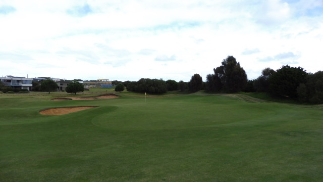 The 3rd green at Thirteenth Beach Golf Links Creek Course