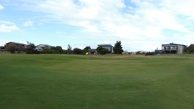 The 5th green at Thirteenth Beach Golf Links Creek Course