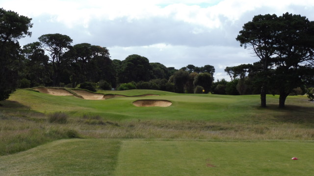 The 6th tee at Thirteenth Beach Golf Links Creek Course