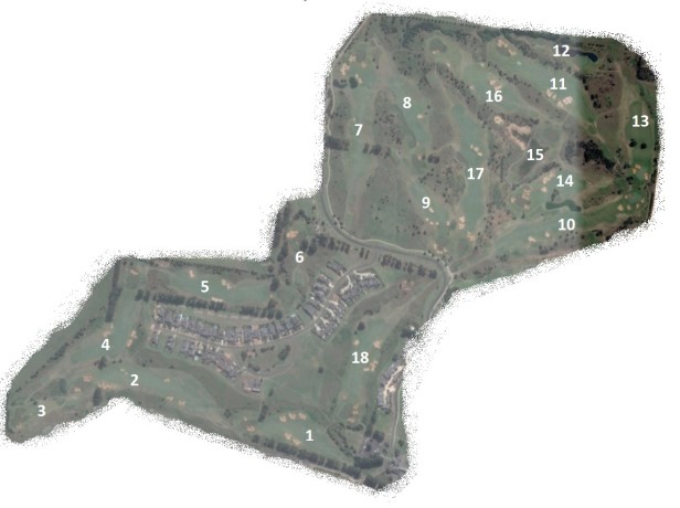 Map of Thirteenth Beach Golf Links Creek Course