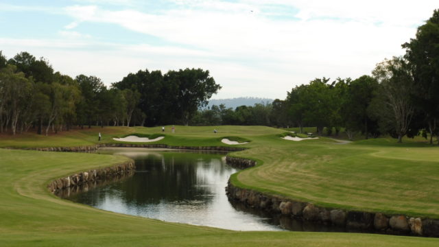 The 16th tee at RACV Royal Pines Resort