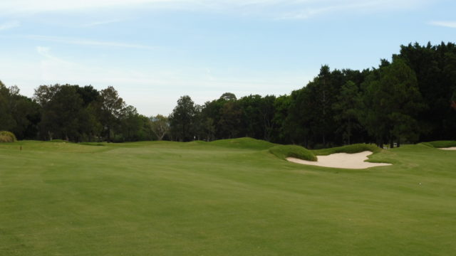 The 1st fairway at RACV Royal Pines Resort