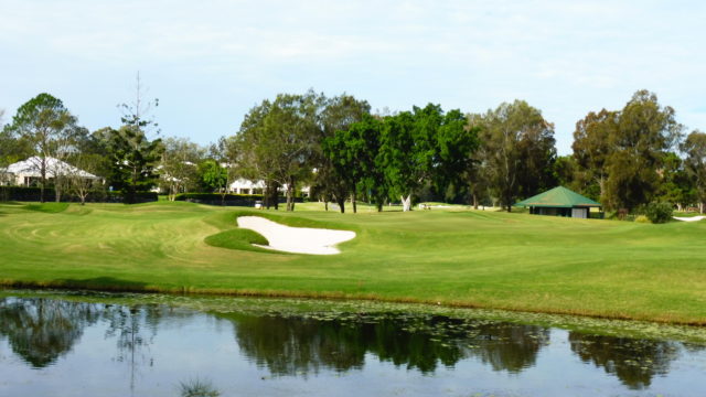 The 3rd green at RACV Royal Pines Resort