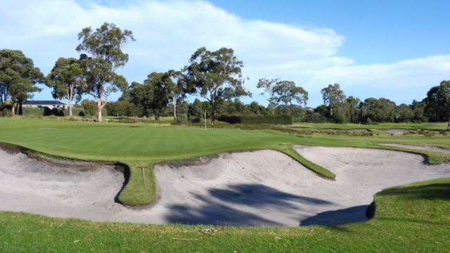 The 18th green at Spring Valley Golf Club