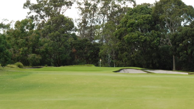 The 2nd green at Spring Valley Golf Club