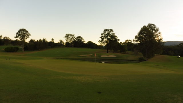 The 18th green at The Grand Golf Club