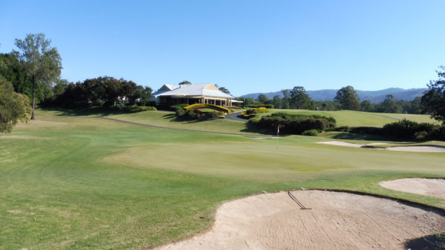 The 19th green at The Grand Golf Club