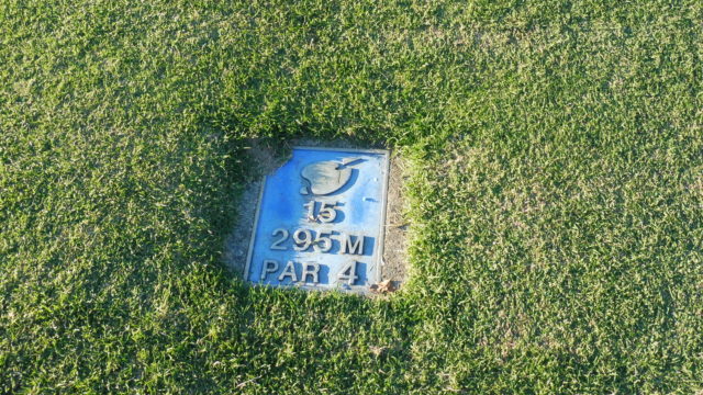 Hole marker at The Grand Golf Club