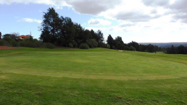 The 13th green at Araluen Golf Resort