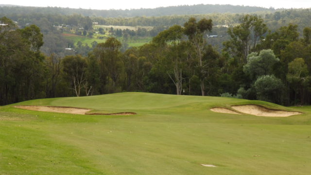 The 14th green at Araluen Golf Resort