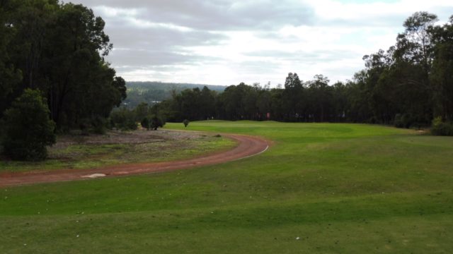 The 14th tee at Araluen Golf Resort