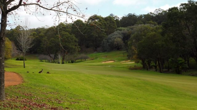 The 17th fairway at Araluen Golf Resort