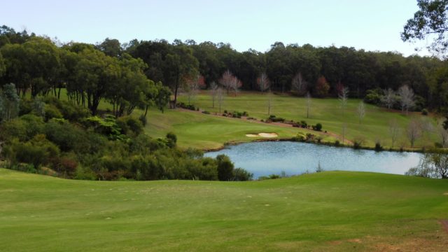 The 9th fairway at Araluen Golf Resort