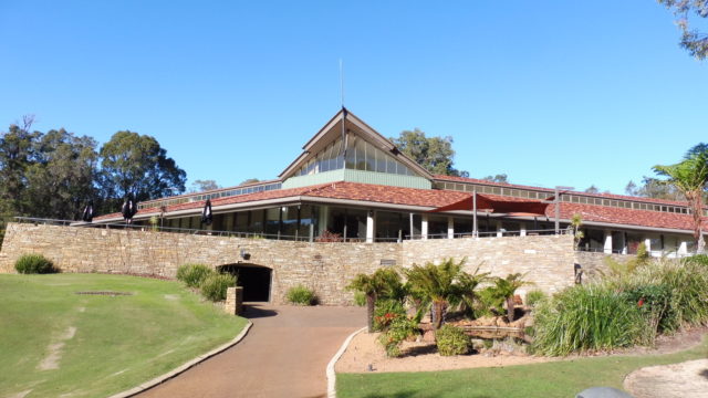 The clubhouse at Araluen Golf Resort