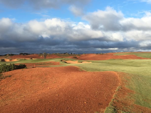 The 16th fairway at Kalgoorlie Golf Club