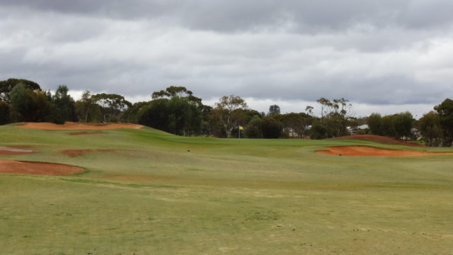 The 18th fairway at Kalgoorlie Golf Club