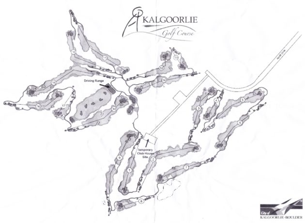 Map of Kalgoorlie Golf Club