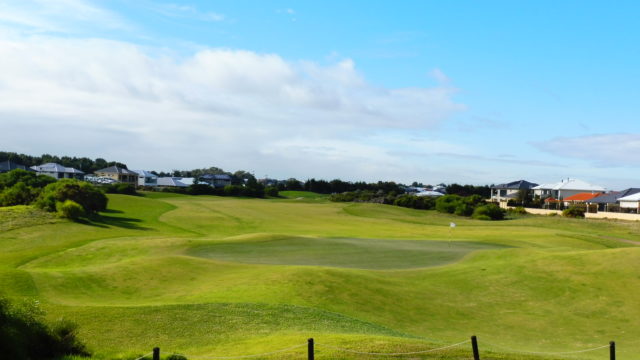 The 15th green at Secret Harbour Golf Links