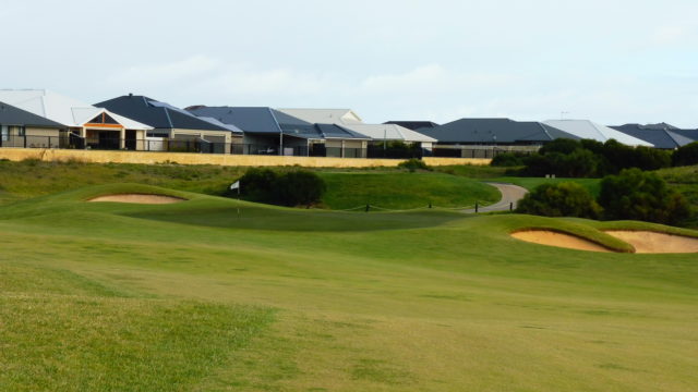 The 15th green at Secret Harbour Golf Links