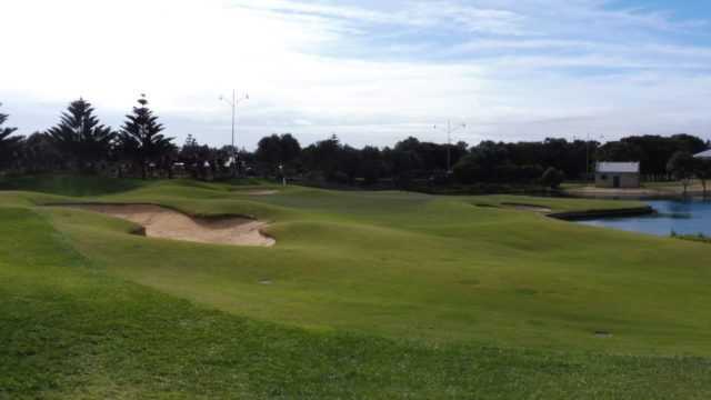 The 17th Green at Secret Harbour Golf Links