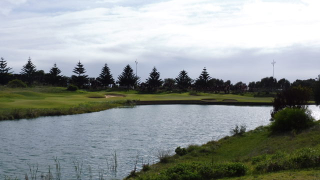 The 17th tee at Secret Harbour Golf Links