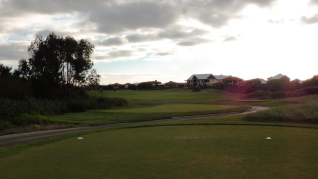 The 1st tee at Secret Harbour Golf Links