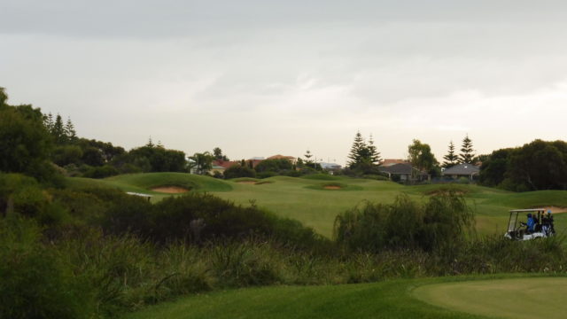 The 2nd tee at Secret Harbour Golf Links