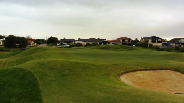 The 5th green at Secret Harbour Golf Links