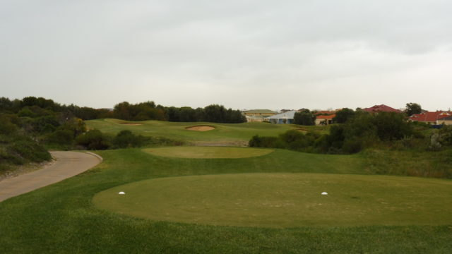 The 5th tee at Secret Harbour Golf Links