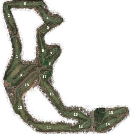 Map of Secret Harbour Golf Links