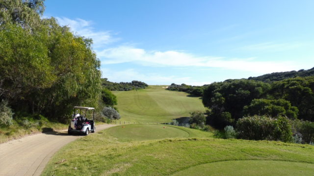 The 11th tee at The Cut Golf Club