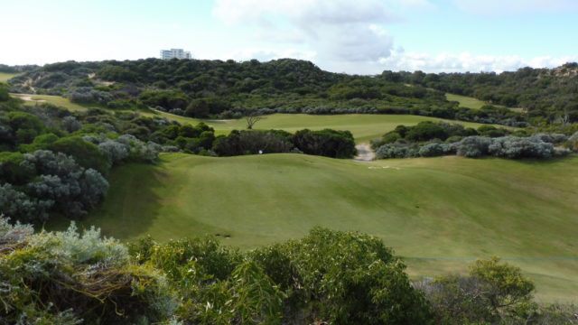 The 15th green at The Cut Golf Club