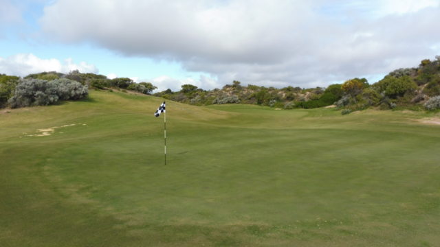 The 15th green at The Cut Golf Club